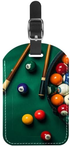 Gepäckanhänger,Gepäckanhänger für Koffer,Rucksack Kofferanhänger,1-Pc,Amerikanischer Billard grüner Tisch