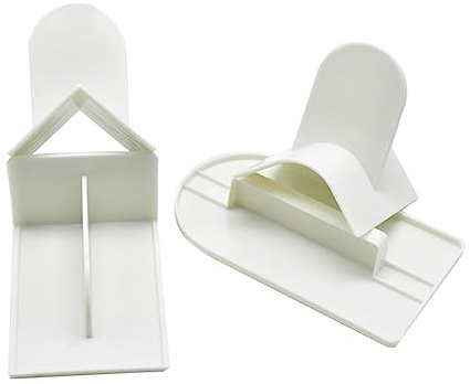 Garneck 4pcs DIY Cake Fondant Scraper Smoother for White Icing Cake Decorating Spatula for Buttercream Icing Decoration Decorating Tools