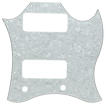 Ersatz- & Kleinteile Für E-Gitarren Geeignet Für SG Pickguard Elektrische Gitarre Pickguard Drei-schicht Panel(Pearl)