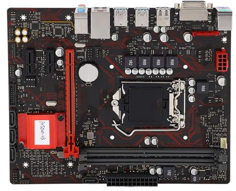 ASHATA Carte Mère LGA 1150, Carte Mère de Jeu B150M V3 M ATX pour PC de Bureau pour Processeur Core I7 I5 I3 Pentium Celeron 14 Nm, PCI E 3.0, Prend en Charge la Double Mémoire DDR4