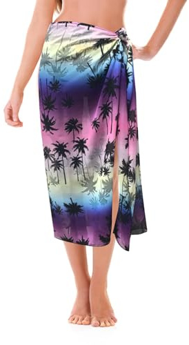 AffeGifts Pareo Femme Plage,Long Sarong Femme Mousseline de Soie Pareo de Plage Cache-Maillots et Sarongs Femme Jupe de Plage Jupe Maillot de Bain Filles Nageant Piscine (Rose)