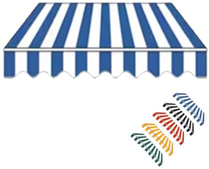 MACAGGTNTU Tessuto per Tenda da Sole Tendone Parasole in Tela 300x250cm Tenda Ricambio Retrattile per Balcone, Patio, Terrazzo, Esterno(Red,6.5x5ft/200x150cm)