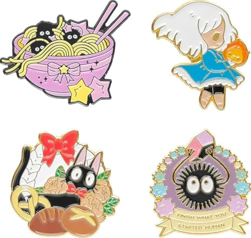 ENIXWH Brosche Prinzessin Mononoke Brooch Baum Elfen Puppe Tropfen Öl Abzeichen Nadel Anstecker Weihnachten Geschenk