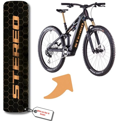 DK´s BikeDesigns Pellicola Protettiva di Design Riflettente per e-Bike copribatteria e Tubo Inferiore per Tutti i Modelli di e-Bike, Protezione Telaio eBike, Adesivi per Biciclette, Adesivi per