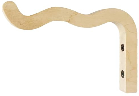 Jingmiger Cintre pour Pot De Fleurs en Bois – Crochet pour Panier Extérieur, Crochets Muraux pour Plants | Supports Muraux Polyvalents pour Pot De Fleurs, Carillon Éolien, Lanternes