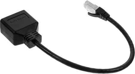ANDRESLAD Adattatore Ethernet Maschio Doppio Femmina Cavo Lan Categoria Sdoppiatore Rete per Connessioni Multiple Console Smart Tv Ufficio Casa