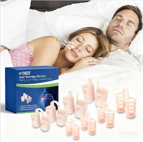 8 Pezzi Dilatatore Nasale, Facile da Indossare e Rimuovere, Forma Compatta e Portatile, Favorisce un Riposo Notturno Profondo, Soluzione Semplice per il Russare