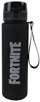 CyP Brands Fortnite Flasche, Wasserflasche, Sport, Kanister, Trinkflasche, Schwarz, offizielles Produkt