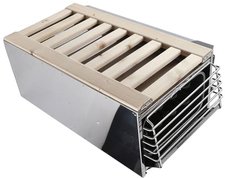 ERYUE Chauffage de Sauna en Acier Inoxydable Haute efficacité pour équipement de Salle Sauna 230 V, 3,6 KW, Type Contrôle Interne, Chauffage pour Piscine Intérieure, Hôtel, Centre Remise en Forme
