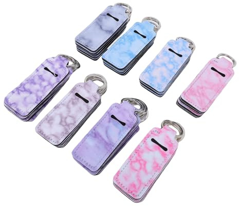 Walmeck de Support de Rouge à Lèvres Portable, étui étanche en Néoprène pour Rouge à Lèvres, 40 Pièces, 8 Styles, Organisateur Compact pour Femmes, Sac Maquillage