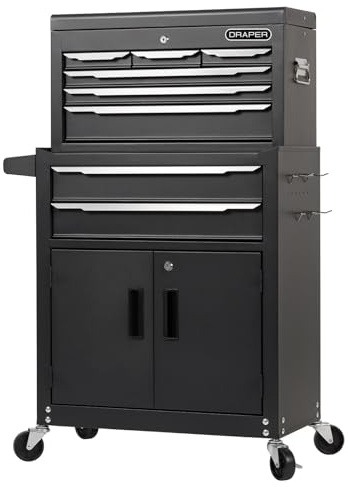 Draper 30681 Combined Roller Cabinet and Tool Chest, 8 Drawer, 24