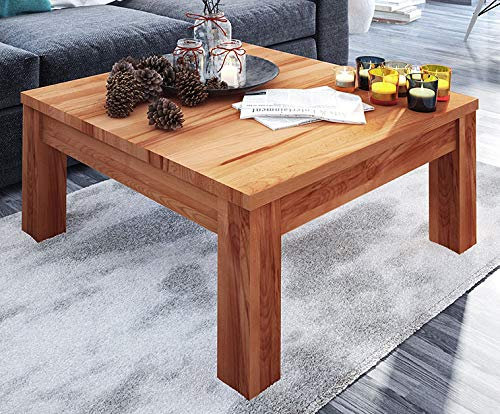 Couchtisch Kapiti 26 Kernbuche massiv geölt - Abmessungen: 70 x 70 x 43 cm (B x T x H)