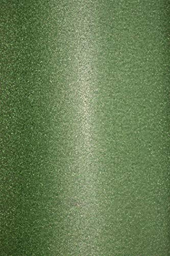 Netuno 10x dekoratives Glitzerpapier selbstklebend Grün DIN A4 21 x 29,7 cm 150g Aster Glitter Bastelpapier selbstklebender Bastelkarton glänzender Tonkarton Glitzerfolie Deko