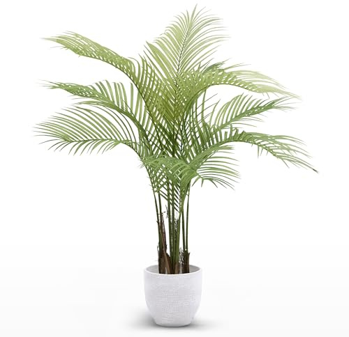 Maia Shop | Konstgjord Palm | Konstgjorda växter | Falska växter | Mått: 100 x 100 cm | Falska plastväxter | Konstgjord växt | Konstträd | Heminredning | Dekoration