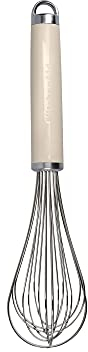 KitchenAid Frusta da Cucina a Palloncino in Acciaio Inossidabile, Frusta a Mano Per Impasti Professionali, Color Crema