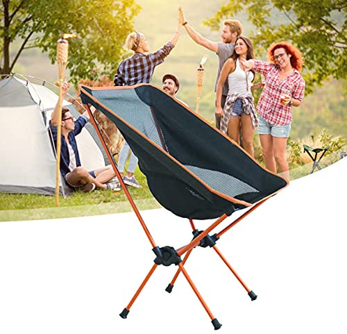 ZhiLianZhao Klappbare Schaukelliege, Gartenliege Sonnenliege, mit Komfortablem, Langlebigem Design, für Picknick, Strand, Park, Camping, Balkon,Orange