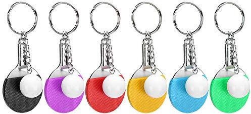 Mini Tischtennisschläger Schlüsselanhänger Tischtennis, Sport Chlüssel Anhänger Kreativer Metall Handgefertigt Sportschmuck Tischtennis Schlüsselring Niedlich Ping Pong Design Schlüsselringe Fans