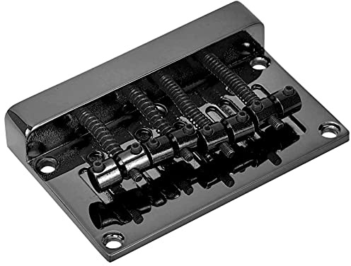 Puente de Bajo Profesional, 4 Cuerdas, Caja Eléctrica Engrosada, Placa de Guitarra 85 Mm(negro), for Grabación y Conciertos