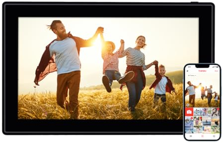 Rollei Smart Frame WiFi 150 Digitaler Bilderrahmen 15,6 Zoll Frameo WLAN Digital Photo Frame 1920x1080 IPS Touchscreen 32GB Speicher Schwarz Digitaler-Bilderrahmen-Digitale-Elektronischer-Fotorahmen