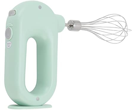Batidor Eléctrico de Mano, 3 Velocidades, con Varillas para Batir Huevos y Amasar Masa, Color Verde