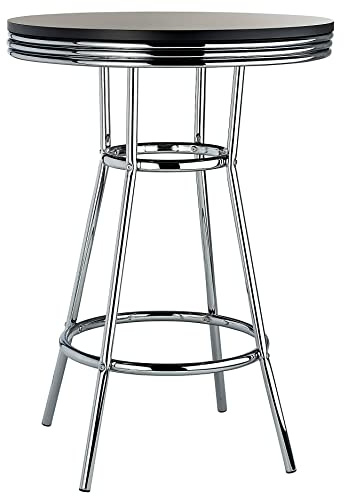 American Diner Bartisch (schwarz)