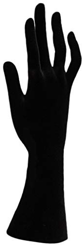 MISETA Schaufensterpuppe, Armband-Schmuckhalter, Hand-Mannequin, schwarzer Samt (Farbe: stehende Hand)