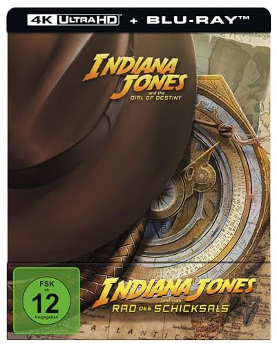 Indiana Jones und das Rad des Schicksals UHD BD (Lim. Steelbook): 4K Ultra HD Blu-ray + Blu-ray / Steelbook