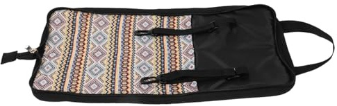 Schlägertasche für Schlagzeug Drumsticks, Schwarz aus Oxfordstoff | Proben und Übungseinheiten, Leicht und Strapazierfähig, für Schlagzeuger