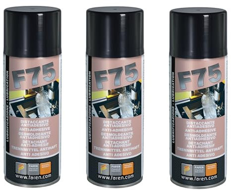 Faren F75, Lubrificante Silicone Antidesivo, Elimina Cigolii, Facilita Inserimento Profili, Ideale per Materie Plastiche e Gomma, 400ml (3)