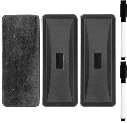3 Stück Whiteboard-Radierer, 2 Whiteboard-Stifte, Magnetische Whiteboard-Radierer, Whiteboard-Radierer Für Die Schule, Tafelkreide-Radierer