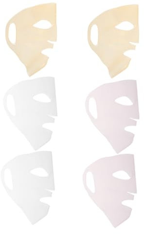 Baluue 6stücke Teiliges Silikon Abdeckungen Wiederverwendbar Feuchtigkeitsspendend Sicheres Halten Von Tuchmasken Für Frauen Und Erwachsene Pflegt Alle Hauttypen