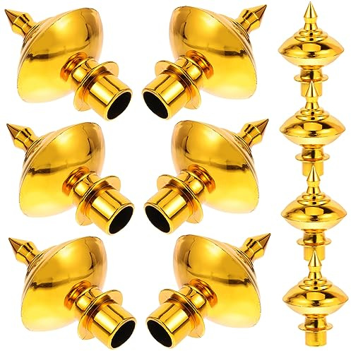 Milisten 10pcs Flag Pole Ball Head Accessories Replacement Parts for Garden Flag