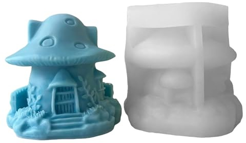 Bella Casa Fungo Candela Stampo Flessibile Robusto Silicone Con Eleganti Disegni Per L'Artigianato Della Decorazione Della Casa Rifornimenti
