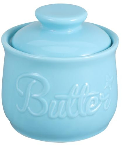 POPETPOP Beurrier Français Céramique Avec Couvercle Pot Vintage Pour Stockage De Beurre Bonbons Et Fromage Comptoir De Cuisine