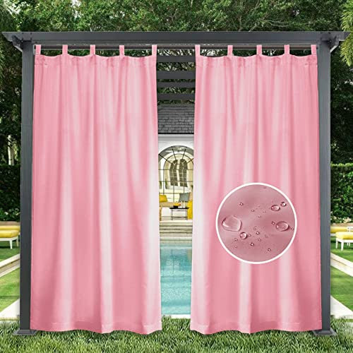 Tende oscuranti impermeabili per esterni, 110 x 100 cm, colore rosa, per patio, piscina, gazebo, padiglione, pergola, ideali per interni ed esterni
