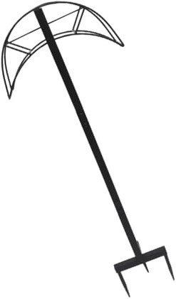 VICASKY Gartenschlauchhalter Schwarz Freistehender aus Eisen mit Stabilem Stand und Tragbarem Design zur Einfachen Schlauchaufbewahrung für Garten und Außenbereich