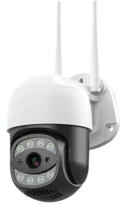 KVBRUI Telecamera IP con Scheda SIM 4G, Telecamera PTZ Wi-Fi da 5 MP, Impermeabile, 1080P, con monitoraggio Automatico e Visione Notturna, videosorveglianza CCTV(UK Plug_5MP 4G ADD 128G)