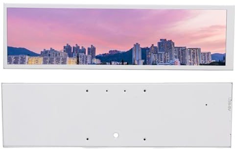 FAUOSWUK Pantalla de Pantalla Táctil de 8.8 Pulgadas, Monitor de Barra Estirada de Pantalla Secundaria Portátil para PC 480x1920 Resolución 5 Puntos Toque con Altavoces Duales Modos de