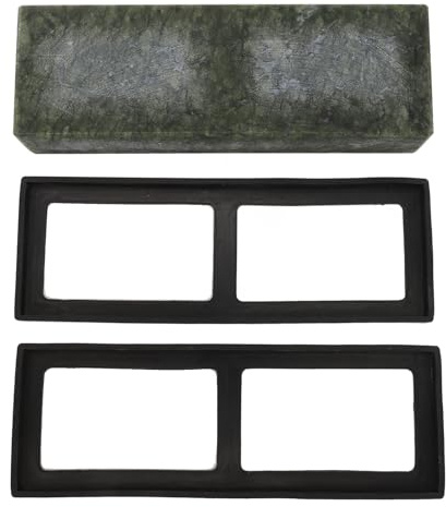 Tomotato Pierre à Affûter Verte 10000 Grain Résistante à l'Usure, Outil de Polissage Fin Pierre à Aiguiser Stable pour Outils de Cuisine et de Menuiserie Taille Standard