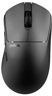 Pulsar Gaming Gears X3 Crazylight Wireless Gaming Mouse, Mini, Jet Black