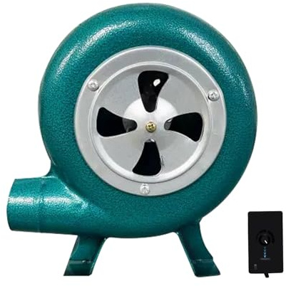 GZKDKZB Ventilatore Elettrico Portatile per Barbecue, fucina e attività all'aperto 110 V/220 V (6 Pollici)