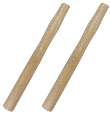 HEVSTIL 2 Pack 14.57 Inch Axe Handle Replacement - Hickory Wood Tool Handle for Axe Hammer Oval
