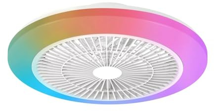 PHILIPS Ventilatore LED RGB DC 20W 40W diametro 50 cm PHILIPS AMIRGBIC50 flat