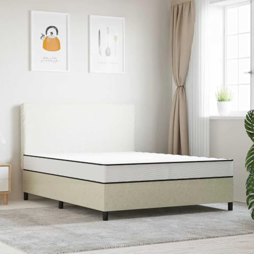 QUAHEAS Bonnell madrass fjäderkärna medium 160 x 200 cm med ventilerande överdrag, tvättbar, ergonomisk och vändbar, perfekt som sovmatta i sovrummet för lugn sömn och komfort