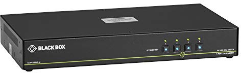 Black Box Niap 3.0 Secure KVM Switch, Sh, DVI-I, PS/2, 4 porte, TAA