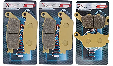 S SYUU Pastiglie Freno Anteriore e Posteriore per moto Compatibili con Honda CB 600 FY/F1/F2/F3/F4/F5/F6 Hornet 1998 1999 2001 2002 2003 2004 2005 2006 per tour motocistici FA226F FA174