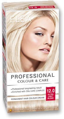 Coloration permanente des cheveux Elea Professional Artisto - № 12.0 blond ultra clair 120ml | résultat professionnel | Couverture à 100% des cheveux gris