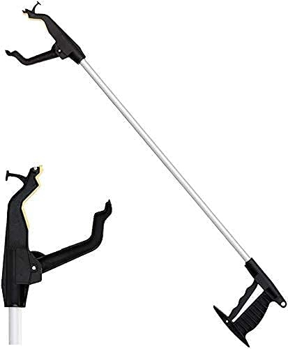 Picker Upper Grabber Müll, 32 Langer Reacher, Leichter Greifer mit breitem Greifer, Haken und magnetischer Spitze, drehbarer Easy-Grip-Griff für Rollstuhl und