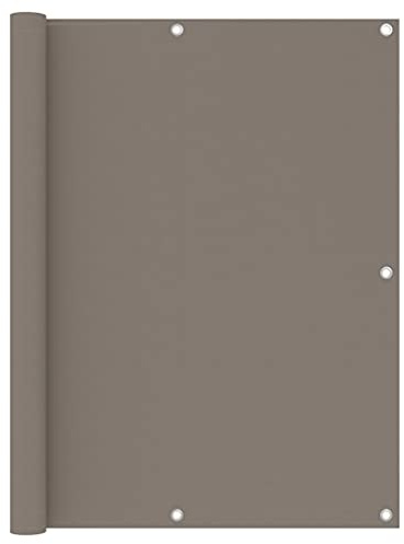 ZQQLVOO Sichtschutz Balkon Seitenwand Balkon Sichtschutz Balkon-Sichtschutz Taupe 120x500 cm Oxford-Gewebe