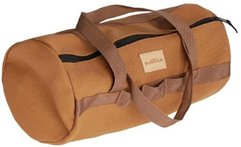 Zeltpfahl Aufbewahrungstasche Segeltuch Zelt Hering Tasche Zeltstange Tasche Heavy Duty Oxford Zeltstange Tasche Hammer Nagel Tasche Multi Werkzeuge Aufbewahrungstasche für Wandern Camping (Braun)